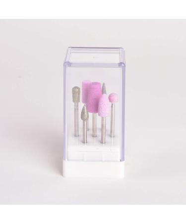7 Holes New White Bits Holder Exhibition Displayer Nail Drill Bit Holder Professional Manicure Tool Wholesale - Buy Online on GoSupps.com