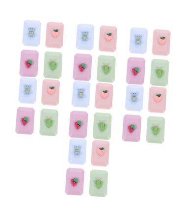 Homsfou glass container 28 STK contact lens container glass container container for eye contact lens bag lens case lens container.