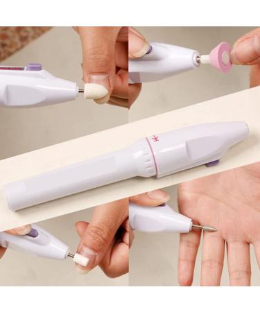 Electric Nail Polisher Manicure Files Nail Art Grinder Grooming Kit with 5 Heads (No Battery) nail art polish drill111 - Buy Online on GoSupps.com