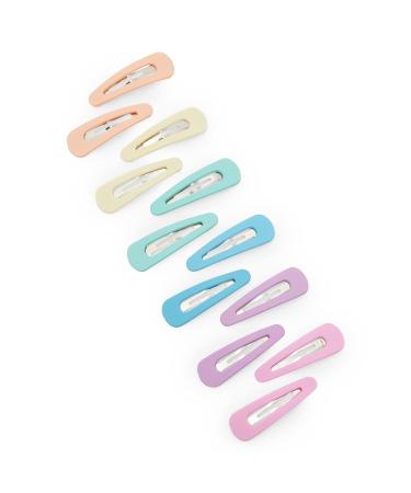 Large Snap Hair Clips for Women and Girls - 12 Pack in 6 Pastel Colors (2.4 Inches) | Hair Accessories for All Ages - Buy Online on GoSupps.com