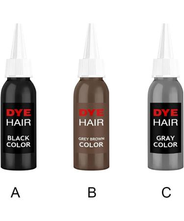 AUklOPVZZ Natural Fast Color Hair Dye Unisex Punk Style Professional Hairs Cream Liquid Long-Lasting Beauty Tool Home Use Gray Brown - Buy Online on GoSupps.com