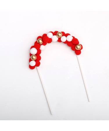 Personalised Cake Toppers Cake Decorations 1pc 13x20CM Creative Cake Toppers Pompoms Balls Arch Flag Cake Decor Supplies Baby Shower Dessert Decorations (Color : C wt) (Color : H Gn) (Color : C Gn) - Buy Online on GoSupps.com