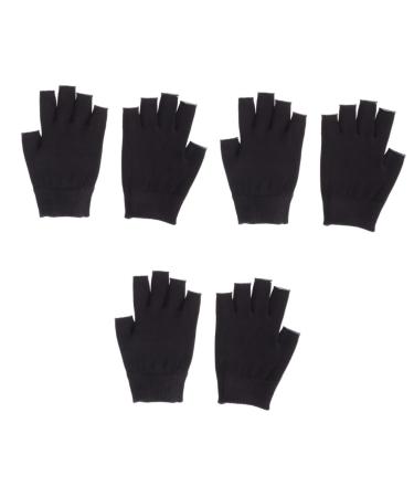 FRCOLOR Spa Glove 3 Pairs Moisturizing Gloves Black Gloves Gel Gloves Hydrating Glove Whitening Glove Mositurizing Glove Mositurizing Fingerless Glove Spa Apparel Moisturizing Hand Gloves