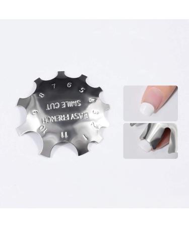 SILPECWEE 3 Pack French Smile Line Cutter Tool Set - C-Shape Manicure Edge Trimmers (29 Sizes) - Buy Online on GoSupps.com