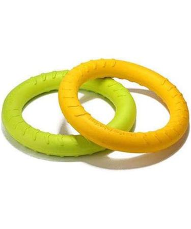 NA 2pcs Dog Toys Ring Outdoor Fitness Flying Discs Water Floating Dog Interactive Training Ring for Small Dog and Medium Dog