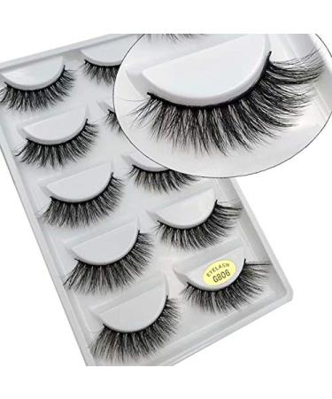 5 Pair/Lot Cute Criss Cross False Voluminous Eyelashes