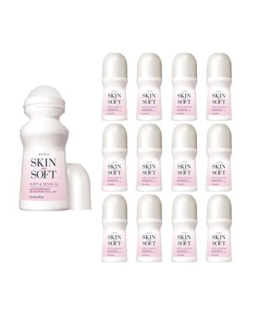 Avon Skin So Soft Soft & Sensual Roll-On Antiperspirant Deodorant 2.6oz (12-Pack) - Long-lasting Protection - Buy Online on GoSupps.com