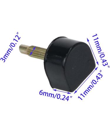 UTALIND 15 Pairs High Heel Tips Replacement Caps & Tool - 3mm Nail Diameter, U-Shape Dowels, 5 Sizes (8/9/10/11/12mm), Black - Buy Online on GoSupps.com