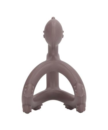 Baby Toddler Teethers Silicone Dinosaur Shape Teething Chew Toy for Newborn (Light Gray) - Buy Online on GoSupps.com