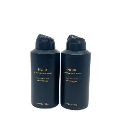 Bath & Body Works Men's Collection Deodorizing Body Spray - NOIR - Gift Pack for Holiday - Lot of 2 Black Cardamom Smoky Vanilla Musk 1.85 Fl Oz (Pack of 2) - Buy Online on GoSupps.com