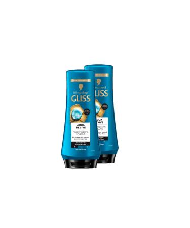 handle Gliss Conditioner Aqua Revive 2 x 200 ml hair conditioner with hyaluron complex and seaweed for normal to dry hair provides an extra portion of moisture and a healthy shine 200 ml 2er Pack