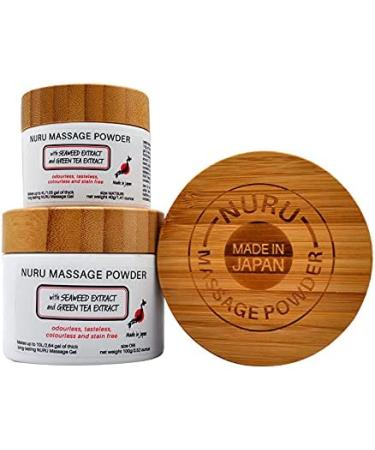 Nuru Massage Gel Therapy Powder 40g | Seaweed & Green Tea | Made in Japan | Paraben & Glycerine Free | 1.41oz Makes 5.28 gal | Pack of 1 - Buy Online on GoSupps.com