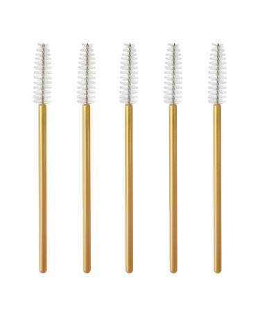 300 Pcs Disposable Mascara Wands - Gold/White Eyelash Extensions Applicators | High-Quality Makeup Tools for Professionals & DIY - Buy Online on GoSupps.com