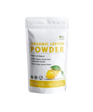 Orgnisulmte Organic Lemon Powder,Whole Lemon Juice Freeze Dried Powder 8 Oz