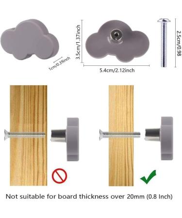 Yiletkc 6-Set Cartoon Soft Rubber Furniture Buttons for Kids Cute Cabinet Handles for Children's Rooms - Buy Online on GoSupps.com