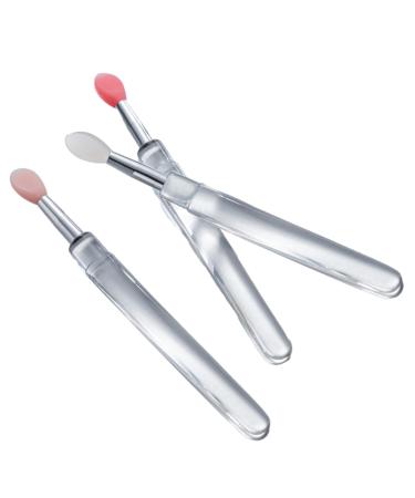 Wectirc Silicone Lip Brush with Lid - Silicone Lip Brushes Tool Portable | Lipstick Brush Makeup Applicator Beauty Tool Kits Silicone Brushes Wands for Lipsticks