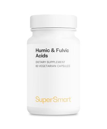Supersmart - Humic and Fulvic Acid Supplement 300mg per Day (Patented & High Strength) - Fulvic Humic Mineral Blend | Non-GMO & Gluten Free - 60 Vegetarian Capsules