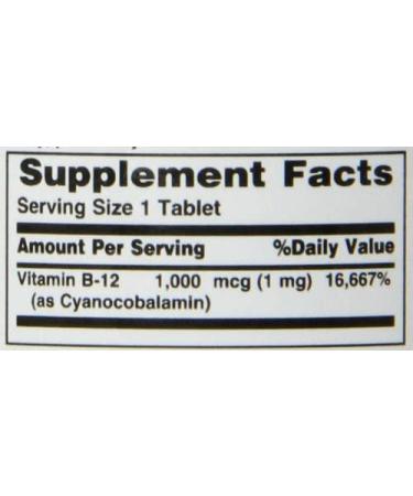 Nature's Bounty Vitamin B12 - 1000mcg - Energy Metabolism & Nervous System Support - 100 Tablets - Buy Online on GoSupps.com