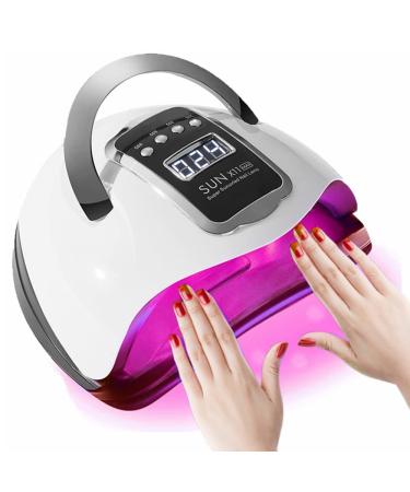 Nail Lamp 280W Gel Nail Lamp Nail Dryer UV Lamps for Gel Nails LED Nail Lamp with Automatic Sensor / 4 Timer Setting Home and Salon