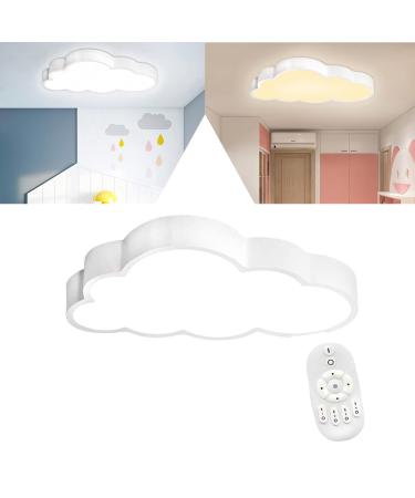 Yrhome 48W dimmable cloud led ceiling lamp ceiling lamp cloud effect lamp acrylic ip44 with remote control children's room children's lamp ultra-thin bedroom children's room lamp