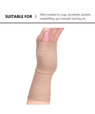 Wrist Thumb Support Sleeve - Compression Gloves for Carpal Tunnel Therapy | Fingerless Sports Wrist Brace | S Size 25x7x1cm - International Shipping Available - Buy Online on GoSupps.com