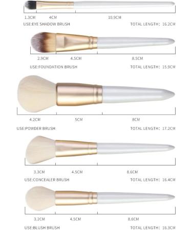 Makeup Tool Cosmetic Brush 10pcs Brush Professional Foundation Brush Portable for Girl Cosmetic Artist Women Professional - Buy Online on GoSupps.com