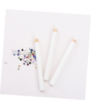 DOITOOL 120 Pcs Nail Point Drill Pencil Nail Art Tool Nail Dotting Pen Sticky Dotting Pen Rhinestone for Nails Rhinestone Picker Pen Rhinestone Picker Tool White Dot Wood Nail Pen - Buy Online on GoSupps.com