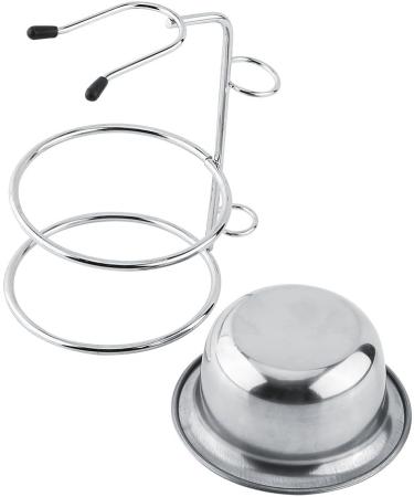 Dekaim Stainless Steel Shaving Stand Set for Men - Universal Shaving Brush Holder & Bowl Perfect Razor Tool Kit - Buy Online on GoSupps.com