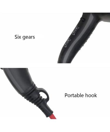 Hairdryer Professional Ionic Hair Dryer Salon Fast Blow Dryers 3 Heat 2 Speed Settings Hair Dryer with Nozzle - Buy Online on GoSupps.com