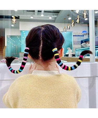 200 Pcs Colorful Tiny Elastic Hair Bands Rope for Baby Girls - No Crease Ponytail Holders - Buy Online on GoSupps.com
