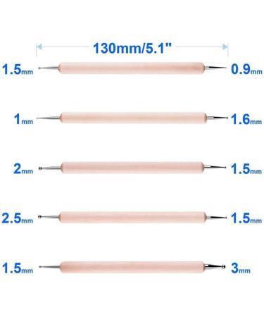 Dajidafu 1 Set Dotting Tools Two Ways Drawing Painting Carving Set DIY Design Manicure Tools Freehand Embossing Point Drill Pen - Buy Online on GoSupps.com
