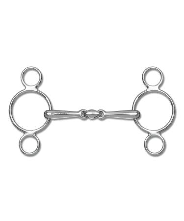 WALDHAUSEN 3-ring snaffle double broken solid width 12.5 cm