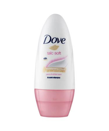Dove deo roll on talc soft 50ml 1.7 Fl Oz (Pack of 1) Peony and amber scent