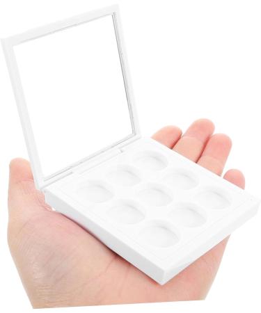 DIY Eyeshadow Palette Empty Box 9-Grid Eyeshadow Replacement Pan Highlighter Contour Concealer Palette Portable Makeup Organizer for Party and Daily Use - Buy Online on GoSupps.com