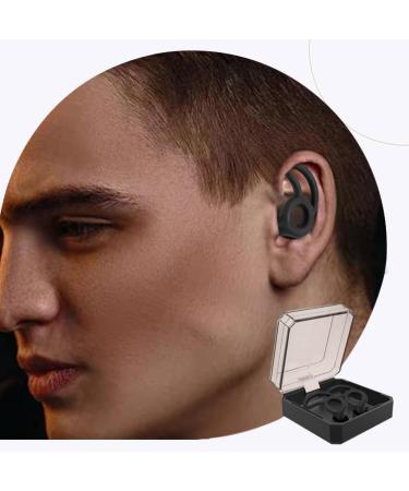 Chlffua Earplugs for Sleeping - Soft Reusable Silicone Noise Reduction 30-40dB Includes 6 Attachments (S/M/L) - Ideal for Travel & Concentration - Black - Buy Online on GoSupps.com