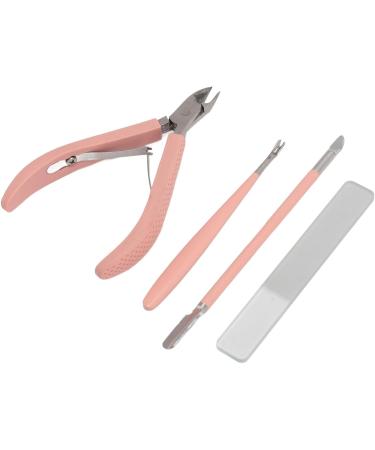 Manicure Tool Set Stainless Nail Clippers Safe for Travel (Pink) - Buy Online on GoSupps.com