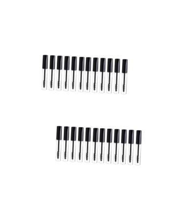 Beavorty 12 Pcs Empty Tube Eyelash Brush Tubes Mascara Tube Wand Eyelash Empty Eyelashes Bottle Black 1 g (Pack of 1) Blackx2pcs