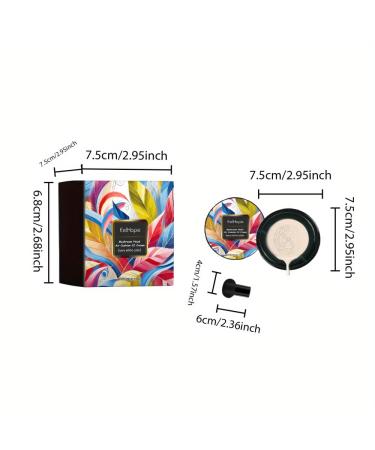 Mushroom Head Air Cushion CC Cream - Waterproof Full Coverage BB Cream for All Skin Types - Long-Lasting Matte Makeup in Ivory White - Buy Online on GoSupps.com