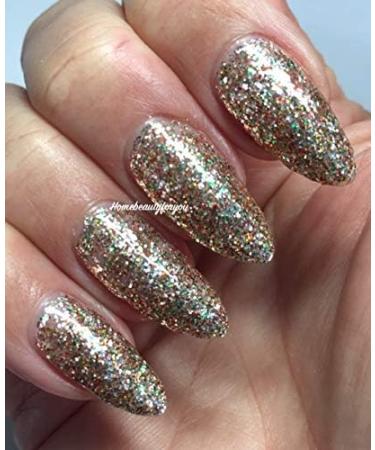 Bluesky Gel Nail Polish BELLE OF THE BAUBLE Christmas Multi Coloured Silver Glitter and Gold GLITTER Nail UV LED Soak Off - Buy Online on GoSupps.com