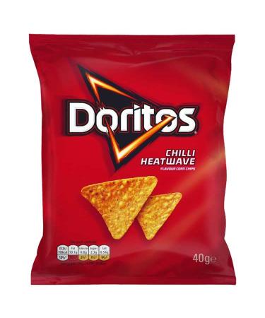 Doritos Tortila Sharing Crisps (32 x 40g CHILLI HEATWAVE)