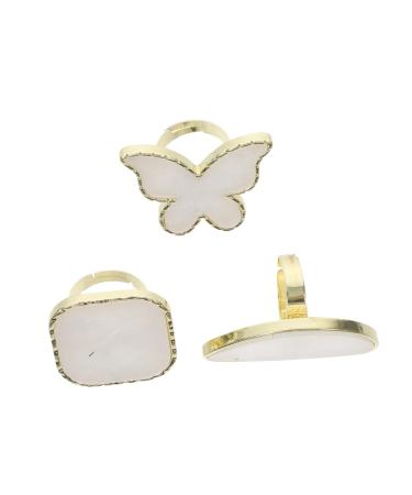 3pcs Nail Art Ring Nail Color Holders Ring Palettes Ring Manicure Palettes Nail Art Palettes Nail Color Mixing Trays Nail Polish Tools Ring Color Mixing Plate Nail Art Mixing Tray