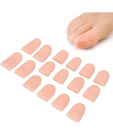 16-Pack Toe Cover Caps | Breathable Gel Sleeve for Ingrown Toenails & Toe Pain Relief - Buy Online on GoSupps.com
