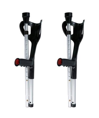 Fold Forearm Crutches/Cane Adjustable Walking Support Walking Stick Underarm Elbow Lightweight Help Walk Crutches for Injury Disability Elderly 2pack