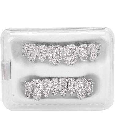 Shop Hip Hop Grillz for Teeth | Anggrek Silver Grillz Set - Perfect Halloween Party Gift & Accessories - Buy Online on GoSupps.com