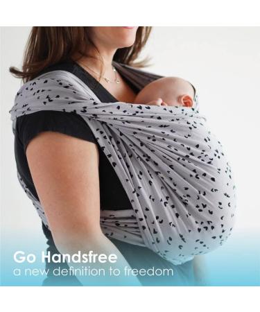 Baby K'tan Cotton Sweetheart Grey Print Baby Carrier - XS Size - Buy Online on GoSupps.com