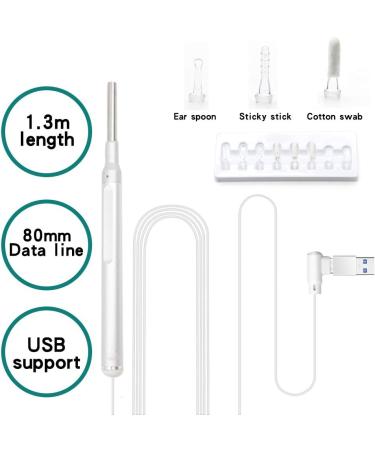 USB 4.3 inch high-Definition Visual Ear Pick with Screen Ear Cleaner Luminous ENT Visual Endoscope Compatible with iOS Android - Buy Online on GoSupps.com