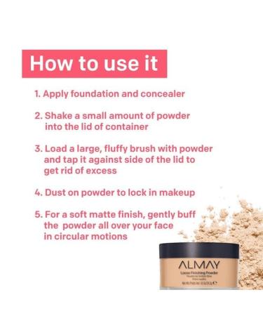 Al-May Setting Powder | Matte Loose Face Makeup | Hypoallergenic & Cruelty-Free | 1 Oz International Shipping - Buy Online on GoSupps.com