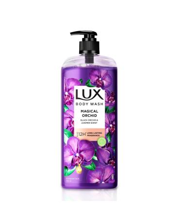 L.u.x_ Body Wash Fragrant Skin Black Orchid Scent & Juniper Oil SuperSaver XL Pump Bottle with Long Lasting Fragrance Glycerine Paraben Free Extra Foam 750 ml