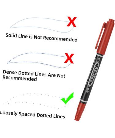 Healvian 20 Pcs Marker Pen Pencils Tool Waterproof Brow Pencil Brow Pen Red Plastic - Buy Online on GoSupps.com