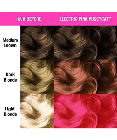 MANIC PANIC Electric Pink Pussycat Hair Dye - 4 oz | Vibrant Electric Pink Color - Buy Online on GoSupps.com